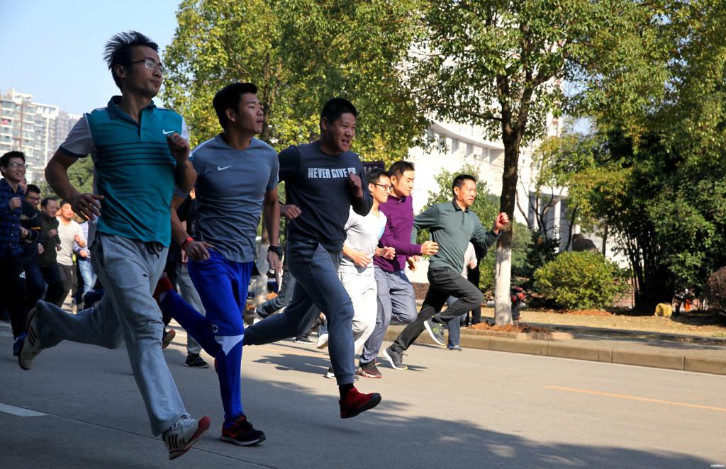 长跑比赛现场
