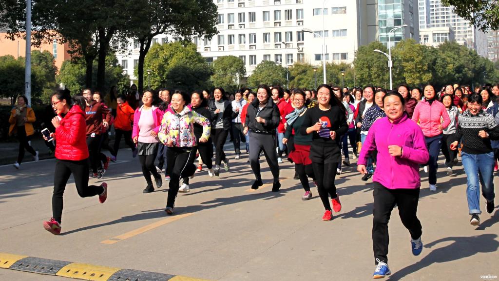 长跑比赛现场